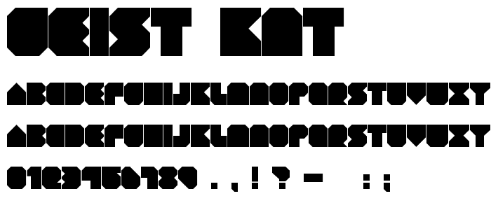 GEIST KNT font